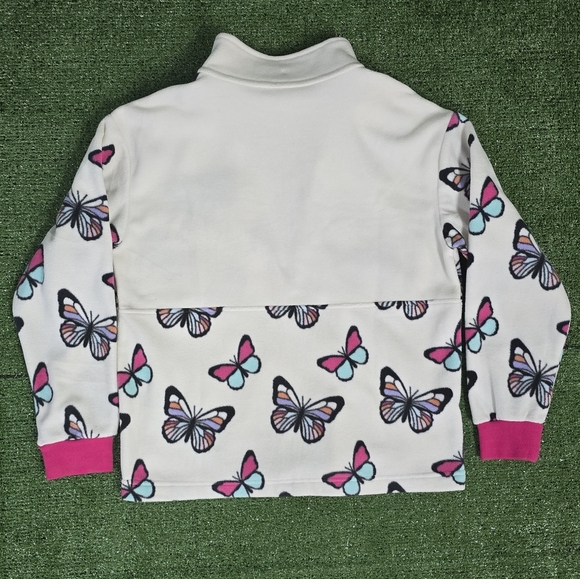 MEMBERS MARK | GIRLS HALF ZIP WILD BUTTERFLIES SUPER SOFT FLEECE PULLOVE… - Picture 11 of 16